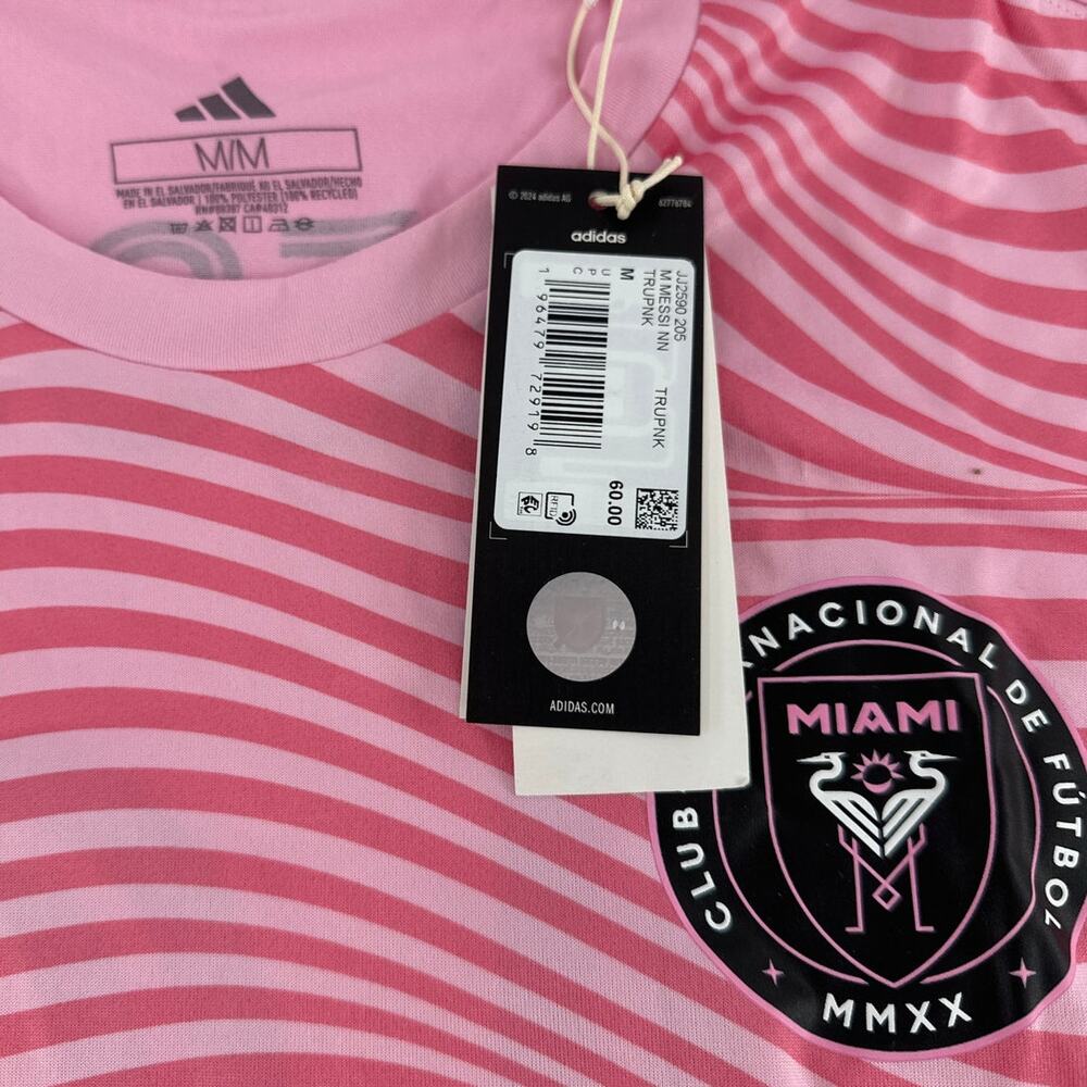 Adidas Men's True Pink Inter Miami CF Lionel Messi #10 Home Jersey Size M - Picture 4 of 10